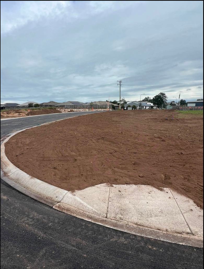 Topsoil spread — acreage job