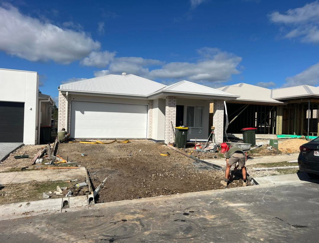Driveway prep at a new build